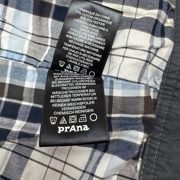 Prana Gray Ryzer Outdoor Cotton Lined Jacket Men's Size Medium - Picture 12 of 13